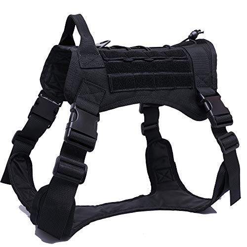 EEYZD Taktisches Hundegeschirr, militärisches Training, Patrouillendiensthund, verstellbar mit Griff Hundeweste militärisches für große mittelgroße Hunde Training,Schwarz,L EEYZD Taktisches Hundegeschirr, militärisches Training, Patrouillendiensthund, verstellbar mit Griff Hundeweste militärisches für große mittelgroße Hunde Training,Schwarz,L von EEYZD