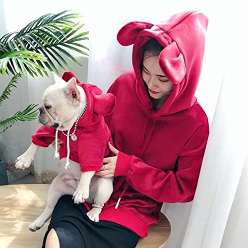Welpenkleidung Haustier Eltern-Kind-Kleidung mit Kapuze doppelseitige goldene Samtverdickung Katze Hundepullover Kleiner Hund Französische Bulldogge Welpenkleidung Haustier Eltern-Kind-Kleidung mit Kapuze doppelseitige goldene Samtverdickung Katze Hundepullover Kleiner Hund Französische Bulldogge von EFFGAMU