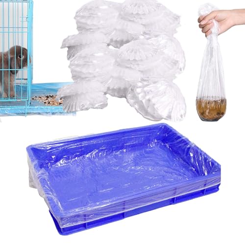 EFWEL Einweg-Kunststoff-Einlagen für Kaninchen, Hamster, Chinchilla-Käfig, 50 Stück EFWEL Einweg-Kunststoff-Einlagen für Kaninchen, Hamster, Chinchilla-Käfig, 50 Stück von EFWEL