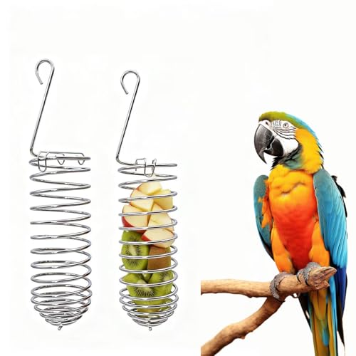 Vogelkäfig-Futterhalter, Edelstahl, 2 Stück von EFYUE