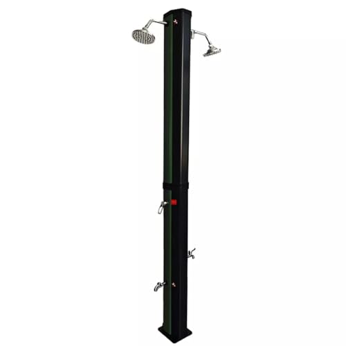 EGO INTERIORS Doppel-Solardusche für Garten und Pool, 60 Liter Kapazität, 2 Regenduschen, 2 Fußduschen, Schwarz-Grün, Fresco EGO INTERIORS Doppel-Solardusche für Garten und Pool, 60 Liter Kapazität, 2 Regenduschen, 2 Fußduschen, Schwarz-Grün, Fresco von EGO INTERIORS