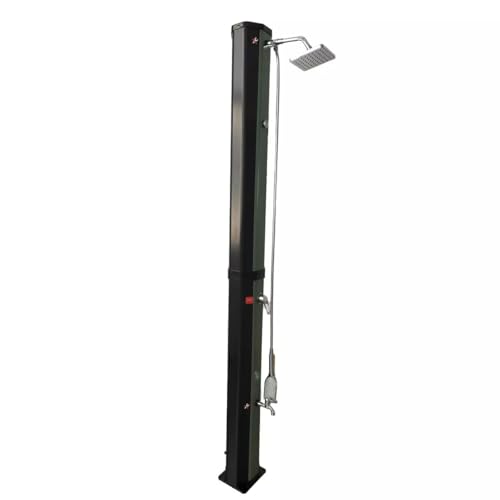 EGO INTERIORS Solar-Dusche, 60 Liter, Fußdusche, Handbrause, Thermometer, Regenduschkopf, PVC+ABS, Grün-Schwarz, Alicante EGO INTERIORS Solar-Dusche, 60 Liter, Fußdusche, Handbrause, Thermometer, Regenduschkopf, PVC+ABS, Grün-Schwarz, Alicante von EGO INTERIORS