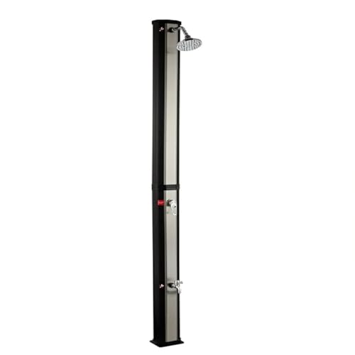 EGO INTERIORS Solar-Dusche für Garten und Pool, 35 Liter, Fußdusche, Regenduschkopf, PVC+ABS, Schwarz, Matt Nickel, Cadiz EGO INTERIORS Solar-Dusche für Garten und Pool, 35 Liter, Fußdusche, Regenduschkopf, PVC+ABS, Schwarz, Matt Nickel, Cadiz von EGO INTERIORS