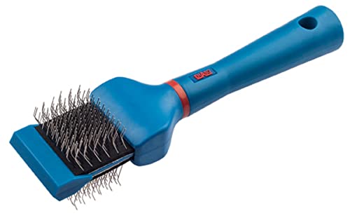 EHASO Hochwertige Fellbürste für Hund & Katze - Langhaar oder kurzhaar - Perfekt für die Unterwolle ihres Haustieres MULITBRUSH BLAU, Einzel, MITTELHART - Langlebige Doppelbürste EHASO Hochwertige Fellbürste für Hund & Katze - Langhaar oder kurzhaar - Perfekt für die Unterwolle ihres Haustieres MULITBRUSH BLAU, Einzel, MITTELHART - Langlebige Doppelbürste von EHASO