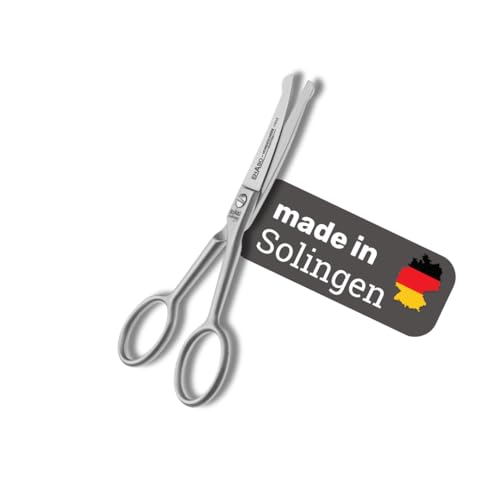 EHASO Premium Pfotenschere 12 cm gebogen für Hunde | Abgerundete Schere, Gebogene Schere, Klein und Präzise | Pfotenschere in Spitzenqualität | Für alle Hunderassen geeignet von EHASO