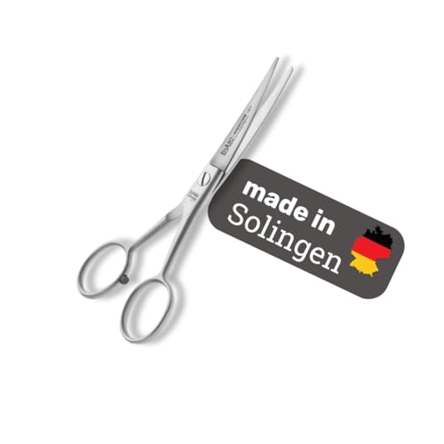 EHASO Premium Pfotenschere 13 cm leicht gebogen für Hunde | Abgerundete Schere, Gebogene Schere, Klein und Präzise | Pfotenschere in Spitzenqualität | Für alle Hunderassen geeignet von EHASO