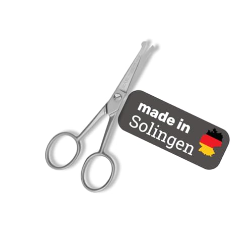 EHASO Premium Pfotenschere 10 cm Rundspitze für Hunde | Abgerundete Schere, Gerade Klinge, Klein und Präzise | Pfotenschere in Spitzenqualität | Für alle Hunderassen geeignet von EHASO