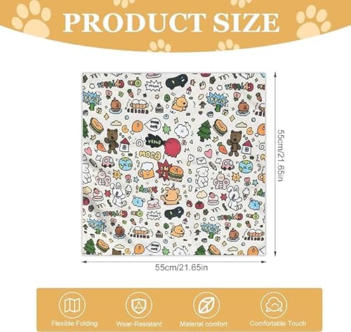 EHDWXVZM 2 Stücke Mit Cartoon Gedrucktem Tuch, Katzenpacktuch, Katze-Schönheitszubehör, Multifunktions-Haustierwerkzeuge. EHDWXVZM 2 Stücke Mit Cartoon Gedrucktem Tuch, Katzenpacktuch, Katze-Schönheitszubehör, Multifunktions-Haustierwerkzeuge. von EHDWXVZM