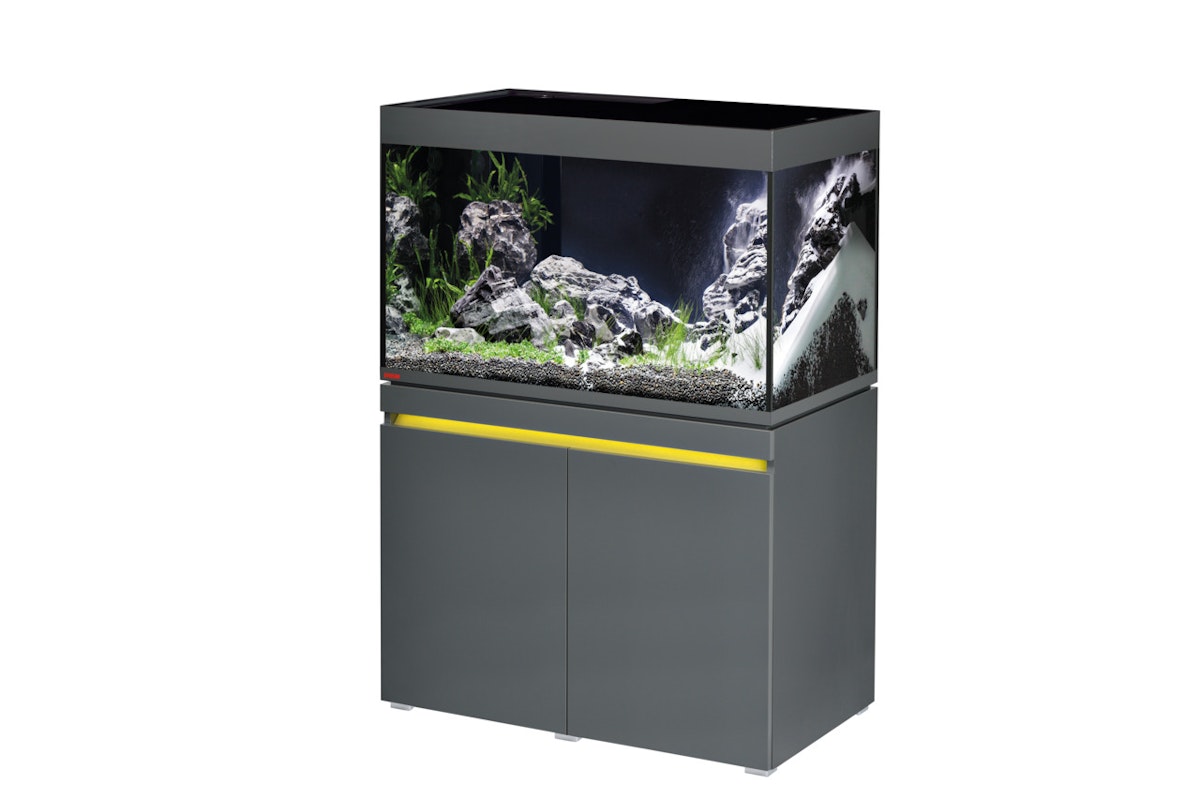 EHEIM incpiria 330 LED Aquarium mit Unterschrank graphit