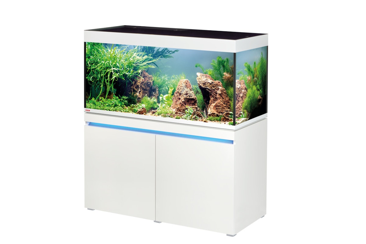 EHEIM incpiria 430 LED Aquarium mit Unterschrank alpin