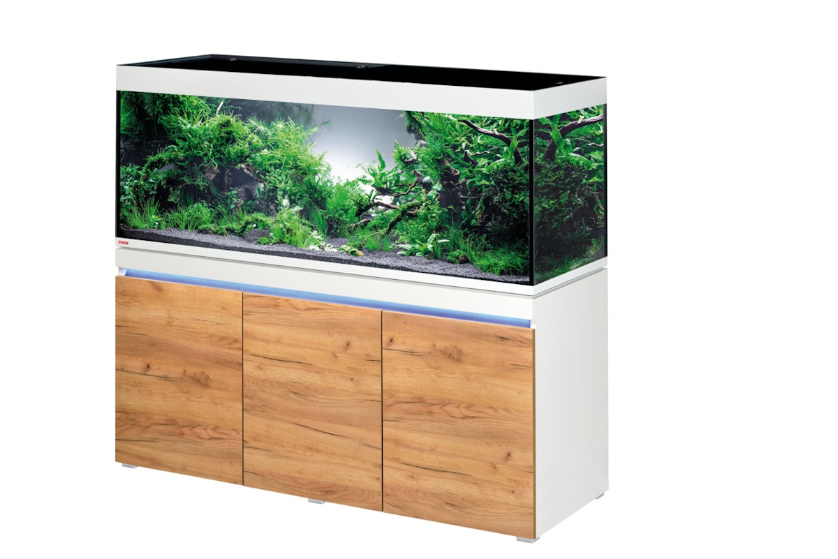 EHEIM incpiria 530 LED Aquarium mit Unterschrank alpin