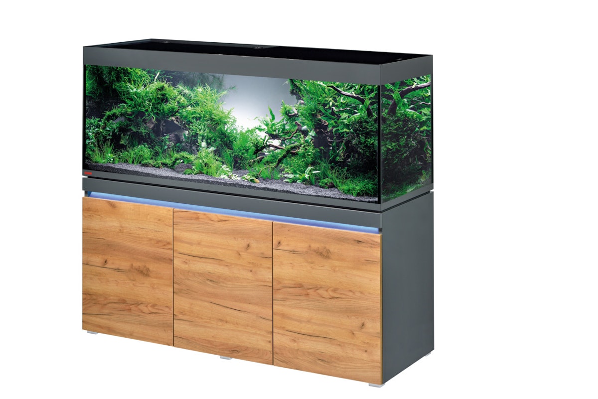 EHEIM incpiria 530 LED Aquarium mit Unterschrank graphit-natur
