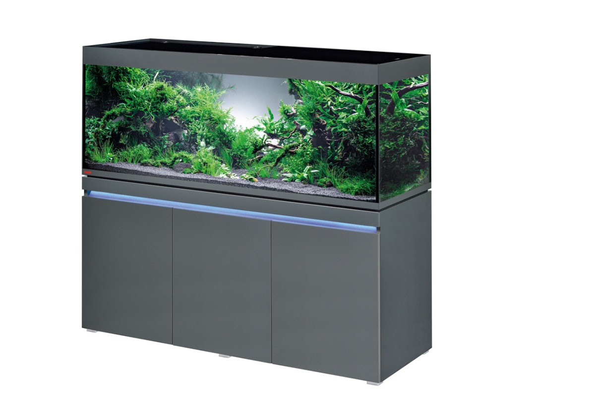 EHEIM incpiria 530 LED Aquarium mit Unterschrank graphit