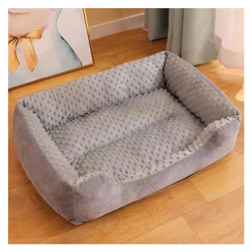 EHEIN Hundebett, weiche Plüsch-Haustiermatte, waschbares, rutschfestes Hundekäfigbett, geeignet for große, mittlere und kleine Hunde und Katzen (Color : Style1, Size : 60X45cm/23.6X17.7in) von EHEIN