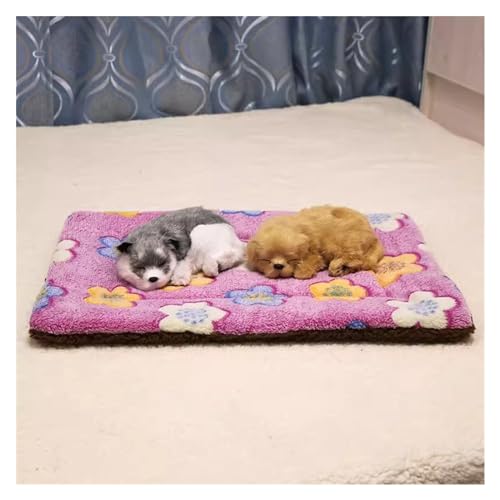 EHEIN Hundebett Beruhigendes Hundebett for kleine bis mittelgroße Hunde – rechteckiges waschbares Hundebett, Flauschiges Haustiersofa aus Kunstfell (Color : Style1, Size : XS) von EHEIN