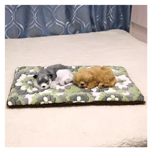 EHEIN Hundebett Beruhigendes Hundebett for kleine bis mittelgroße Hunde – rechteckiges waschbares Hundebett, Flauschiges Haustiersofa aus Kunstfell (Color : Style2, Size : L) von EHEIN