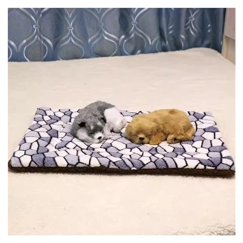 EHEIN Hundebett Beruhigendes Hundebett for kleine bis mittelgroße Hunde – rechteckiges waschbares Hundebett, Flauschiges Haustiersofa aus Kunstfell (Color : Style6, Size : L) von EHEIN