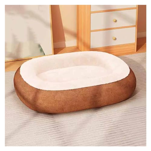 EHEIN Hundebett Beruhigendes Hundebett for kleine bis mittelgroße Hunde – waschbares Hundebett, rutschfestes, Flauschiges Haustierbett aus Kunstfell (Color : Style1, Size : 60X45cm/23.6X17.7in) von EHEIN