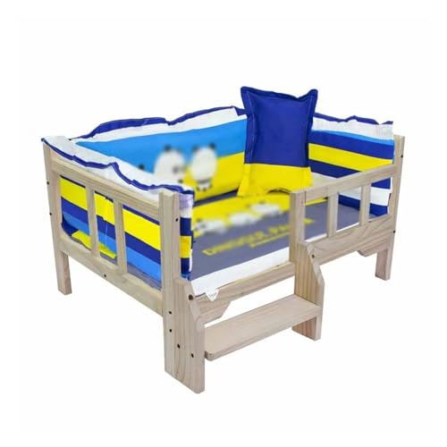 EHEIN Hundebett aus Holz mit weicher, atmungsaktiver Stoffmatratze, kleines bis mittelgroßes erhöhtes Haustierbett (Color : Style10, Size : S) von EHEIN