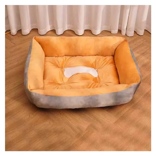 EHEIN Hundebett for große, mittelgroße und kleine Hunde, rechteckiges, waschbares Haustier-Schlafsofa, Katzen-/Welpenbett for den Innenbereich (Color : Style1, Size : 80X60cm/31.5X23.6in) von EHEIN