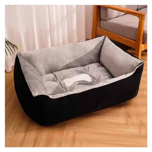 EHEIN Hundebett for große, mittelgroße und kleine Hunde, rechteckiges, waschbares Haustier-Schlafsofa, Katzen-/Welpenbett for den Innenbereich (Color : Style2, Size : 70X55cm/27.6X21.7in) von EHEIN