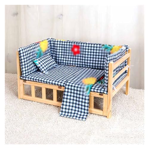 EHEIN Katzen- und Hundehängematte, kleines Hundebett, Katzen-Hochbett aus Holz for drinnen und draußen, Katzenbett, Welpenbett (Color : Style3, Size : L) von EHEIN