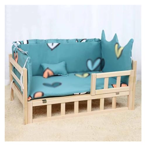 EHEIN Katzenbett, Plüsch-Katzenbett for den Innenbereich, Katzenhängematte aus Holz, Katzensofa, geeignet for Katzen, Hunde, Kaninchen, Kleintiere (Color : Style3, Size : M) von EHEIN