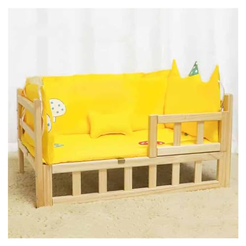 EHEIN Katzenbett, Plüsch-Katzenbett for den Innenbereich, Katzenhängematte aus Holz, Katzensofa, geeignet for Katzen, Hunde, Kaninchen, Kleintiere (Color : Style4, Size : L) von EHEIN