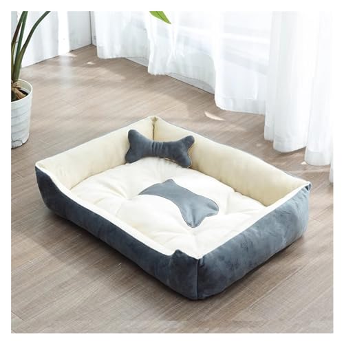 Haustierbett, Hundebett, weiche Plüsch-Haustiermatte, waschbares, rutschfestes Hundebett, geeignet for große, mittelgroße und kleine Hunde und Katzen ( Color : Style4 , Size : 60X45cm/23.6X17.7in ) von EHEIN