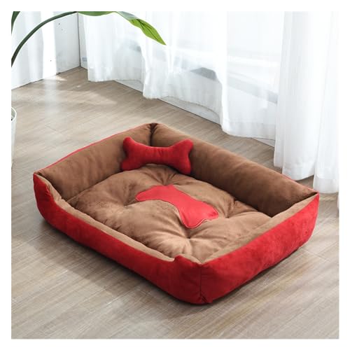 Haustierbett, Hundebett, weiche Plüsch-Haustiermatte, waschbares, rutschfestes Hundebett, geeignet for große, mittelgroße und kleine Hunde und Katzen ( Color : Style7 , Size : 80X60cm/31.5X23.6in ) von EHEIN