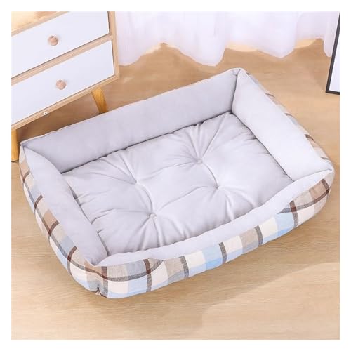 Hundebett for kleine bis mittelgroße Hunde, beruhigendes, waschbares Welpen- und Katzenbett for den Innenbereich, bequemes Vier-Jahreszeiten-Haustierbett ( Color : Style1 , Size : 60X45 cm/23.6X17.7 i von EHEIN