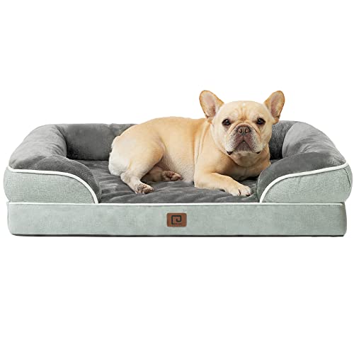 EHEYCIGA Orthopädisches Hundebett Kleine Hunde, Memory Foam Hundekorb Mittelgroße Hunde, Waschbar Hundesofa Wasserdicht rutschfest, Hundecouch mit Hohem Rand von EHEYCIGA