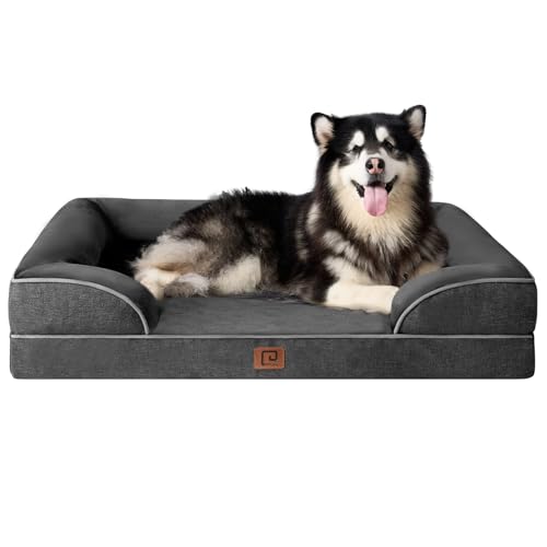 EHEYCIGA Orthopädisches Hundebett Grosse Hunde, Memory Foam Hundekorb XXL, Waschbar Hundesofa Wasserdicht rutschfest, Hundecouch mit Hohem Rand von EHEYCIGA