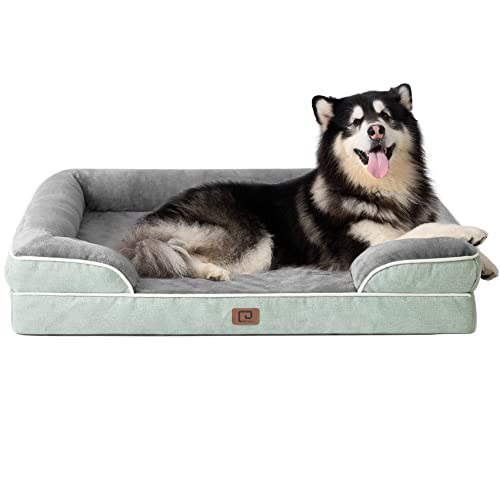 EHEYCIGA Orthopädisches Hundebett Grosse Hunde, Memory Foam Hundekorb XXL, Waschbar Hundesofa Wasserdicht rutschfest, Hundecouch mit Hohem Rand von EHEYCIGA