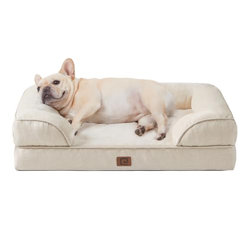 EHEYCIGA Orthopädisches Hundebett Kleine Hunde, Memory Foam Hundekorb Mittelgroße Hunde, Waschbar Hundesofa Wasserdicht rutschfest, Hundecouch mit Hohem Rand von EHEYCIGA