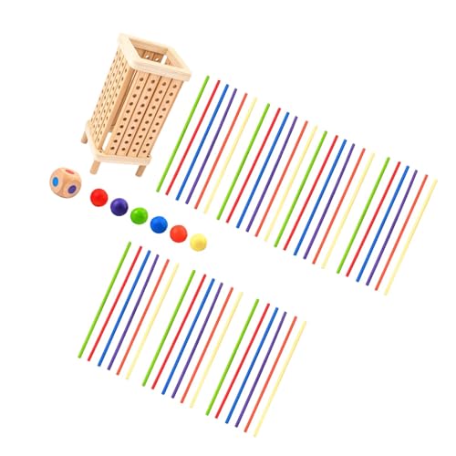 EHJRE Kinder Pull Stick Spielzeug, Kinder Interaktives Brettspiel Montessori Stick Schach, Holzinteressen Intelligentes Spielzeug Kleinkinder Kinder, Quadrat EHJRE Kinder Pull Stick Spielzeug, Kinder Interaktives Brettspiel Montessori Stick Schach, Holzinteressen Intelligentes Spielzeug Kleinkinder Kinder, Quadrat von EHJRE