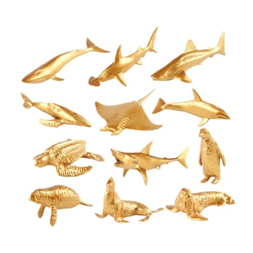 EHJRE Tierfiguren Set Zum Lernen Und Spielen, Kinder, 12pcs B von EHJRE