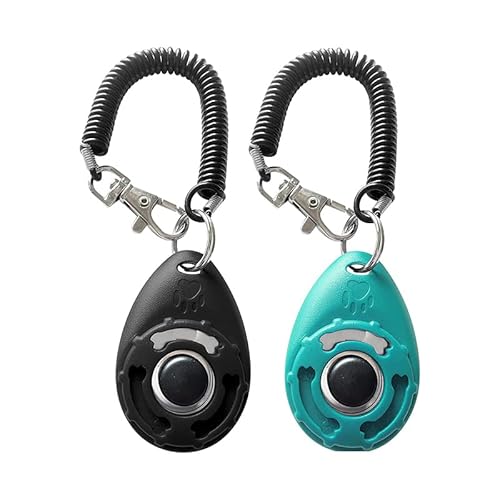 EHOTER 2 Stück Hunde Clicker Trainings-Clicker mit Handschlaufe Hundetraining Hundeerziehung Klicker mit Großem Knopf Effektive Haustier Trainings Werkzeuge für Katzen Pferde EHOTER 2 Stück Hunde Clicker Trainings-Clicker mit Handschlaufe Hundetraining Hundeerziehung Klicker mit Großem Knopf Effektive Haustier Trainings Werkzeuge für Katzen Pferde von EHOTER