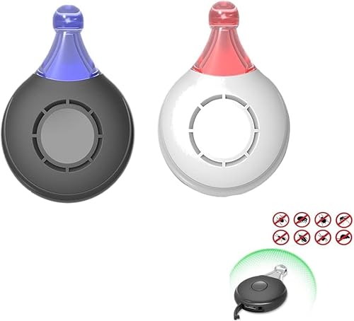 EHOTER 2 Stück Ultraschall Floh Zeckenvertreiber Tragbarer Mückenvertreiber USB-Wiederaufladbarer Elektronischer Insektenvertreiber Gegen Flöhe Zecken Lausbekämpfung für Hunde Katzen (Weiß+Schwarz) EHOTER 2 Stück Ultraschall Floh Zeckenvertreiber Tragbarer Mückenvertreiber USB-Wiederaufladbarer Elektronischer Insektenvertreiber Gegen Flöhe Zecken Lausbekämpfung für Hunde Katzen (Weiß+Schwarz) von EHOTER