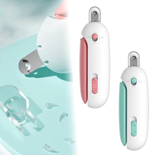 EHOTER Cat Nail Clippers with Adjustable Aperture Pet Krallenschere für Hunde, Katzen mit Nagelfeile Katzennagelknipser für Mittlere, Kleine Haustiere Hunde Krallenpflege Katzennagelschneider (2PCS) von EHOTER