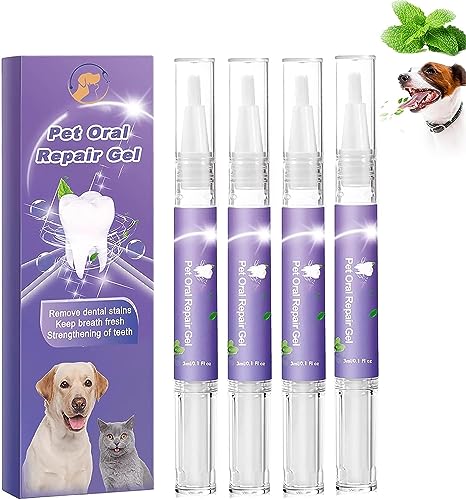 EHOTER Cvreoz Gel für Mundpflege von Haustieren Creoz Gel Erfahrungen Cvreoz Pet Oral Repair Gel gegen Mundgeruch Zahnstein ohne Zähneputzen für Mundgesundheit von Haustieren (4) von EHOTER