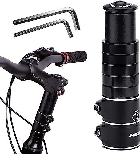 EHOTER Fahrradlenker Erhöhung Lenkererhöhung Fahrrad MTB mit Sechskantschlüsseln Fahrrad Vorbau Fabelschaftverlängerung Adapter für 28,6 mm Gabel Aluminium Legierung von EHOTER