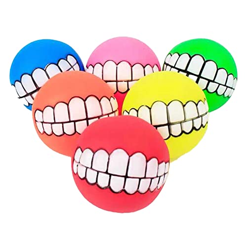 EHOTER Haustier-Spielzeug, Ball, Hundetraining, runder Zahnball, 1 Stück, PVC-Welpen-Sound, Spielzeug, Quietschspielzeug, Hundespielzeug, zufällige Farbe EHOTER Haustier-Spielzeug, Ball, Hundetraining, runder Zahnball, 1 Stück, PVC-Welpen-Sound, Spielzeug, Quietschspielzeug, Hundespielzeug, zufällige Farbe von EHOTER