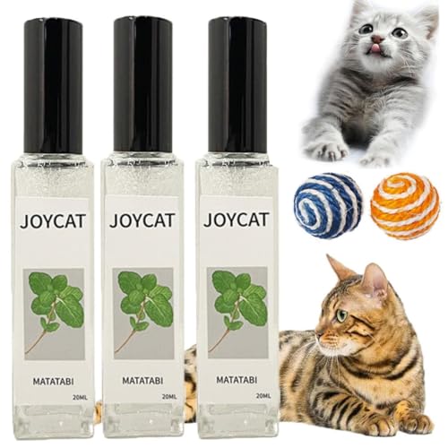 EHOTER Herbal Cat Joy Spray, Sellerie Haustiere Katzenminze Spray, Kräuterkatzenfreude, Sellerie Haustiere Kräuter-Katzenfreude, Kitty Joy Spray, Kitty Joy Kräuterspray (3 Stück) von EHOTER