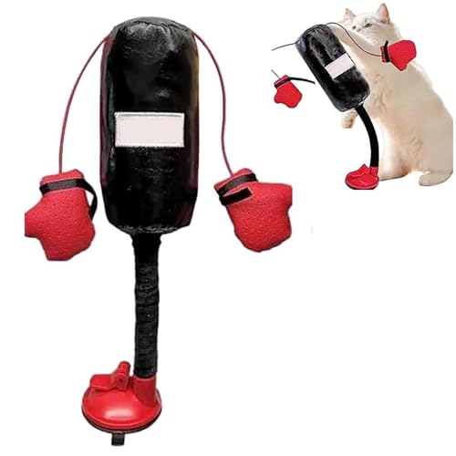 EHOTER Katzen-Boxhandschuhe, Katzenspielhandschuh, Katzen-Boxsack, verbindet Fensterboxen, Katzenspielzeug mit Handschuhen, Katzenspielzeug, Boxsack, interaktives Kätzchen-Spielzeug, Boxsack (1 Stück) EHOTER Katzen-Boxhandschuhe, Katzenspielhandschuh, Katzen-Boxsack, verbindet Fensterboxen, Katzenspielzeug mit Handschuhen, Katzenspielzeug, Boxsack, interaktives Kätzchen-Spielzeug, Boxsack (1 Stück) von EHOTER