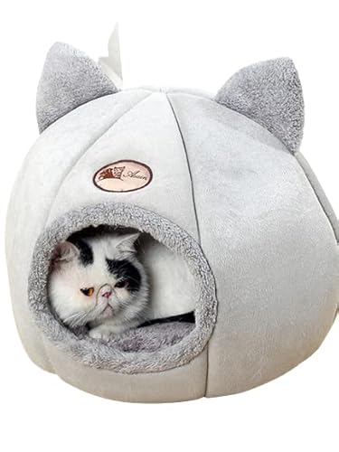 EHOTER Katzenhöhle Katzenhaus flauschig Plüschzwinger für den Innen halbgeschlossenes Katzenbett für Katzen und Hund Katzennest Haus Katzenschlafhöhlet EHOTER Katzenhöhle Katzenhaus flauschig Plüschzwinger für den Innen halbgeschlossenes Katzenbett für Katzen und Hund Katzennest Haus Katzenschlafhöhlet von EHOTER