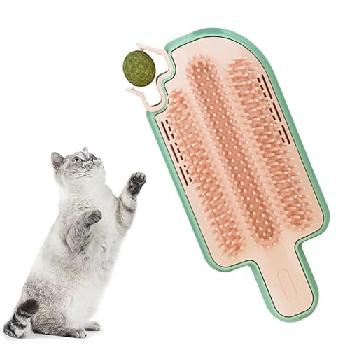 EHOTER Katzenminze-Spielzeug für Indoor-Katzen, zum Aufkleben an der Wand, Katzenminze, Ballspielzeug für Katzen zum Lecken, 2-in-1-Massage und Selbstpflege, für Indoor-Katzen, Eckbürste, Wand (1 EHOTER Katzenminze-Spielzeug für Indoor-Katzen, zum Aufkleben an der Wand, Katzenminze, Ballspielzeug für Katzen zum Lecken, 2-in-1-Massage und Selbstpflege, für Indoor-Katzen, Eckbürste, Wand (1 von EHOTER