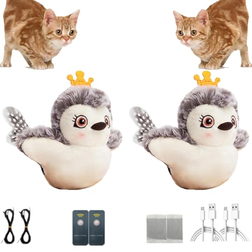 EHOTER Katzenspielzeug, flatternder Vogel, interaktives Katzenfederspielzeug, Melodie, Chaser, Chirpy, Vogel, Katzenspielzeug, Plüschspielzeug für Katzen, Quietschendes Katzenspielzeug für EHOTER Katzenspielzeug, flatternder Vogel, interaktives Katzenfederspielzeug, Melodie, Chaser, Chirpy, Vogel, Katzenspielzeug, Plüschspielzeug für Katzen, Quietschendes Katzenspielzeug für von EHOTER