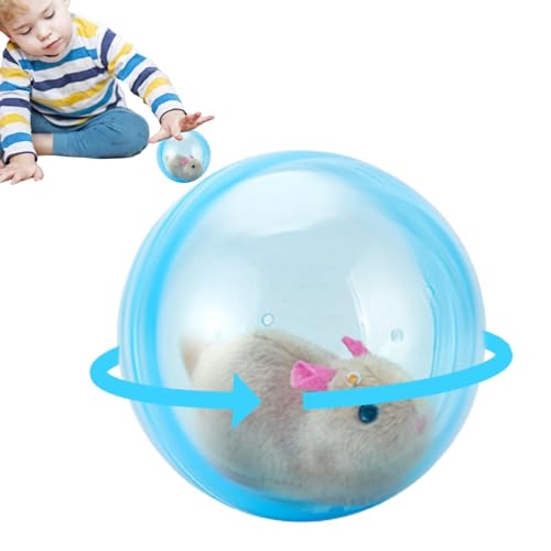 EHOTER Rollendes Katzenspielzeug interaktiver Katzenball - Laufendes Hasenballspielzeug,Hamster-Laufübung, interaktiver Hamsterball, elektronisches Rollball-Spielzeug für Kinder von EHOTER