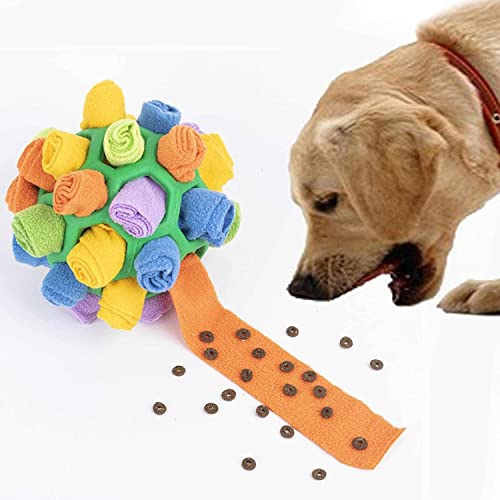 EHOTER Schnüffelball Hunde Schnüffelteppich Schnüffelspielzeug Interaktives Hundespielzeug Hunde Puzzle Spielzeug Welpen Leckerli Spender Langsam Feeder für Meisten Hunde (#1) von EHOTER